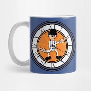 orange clock Mug